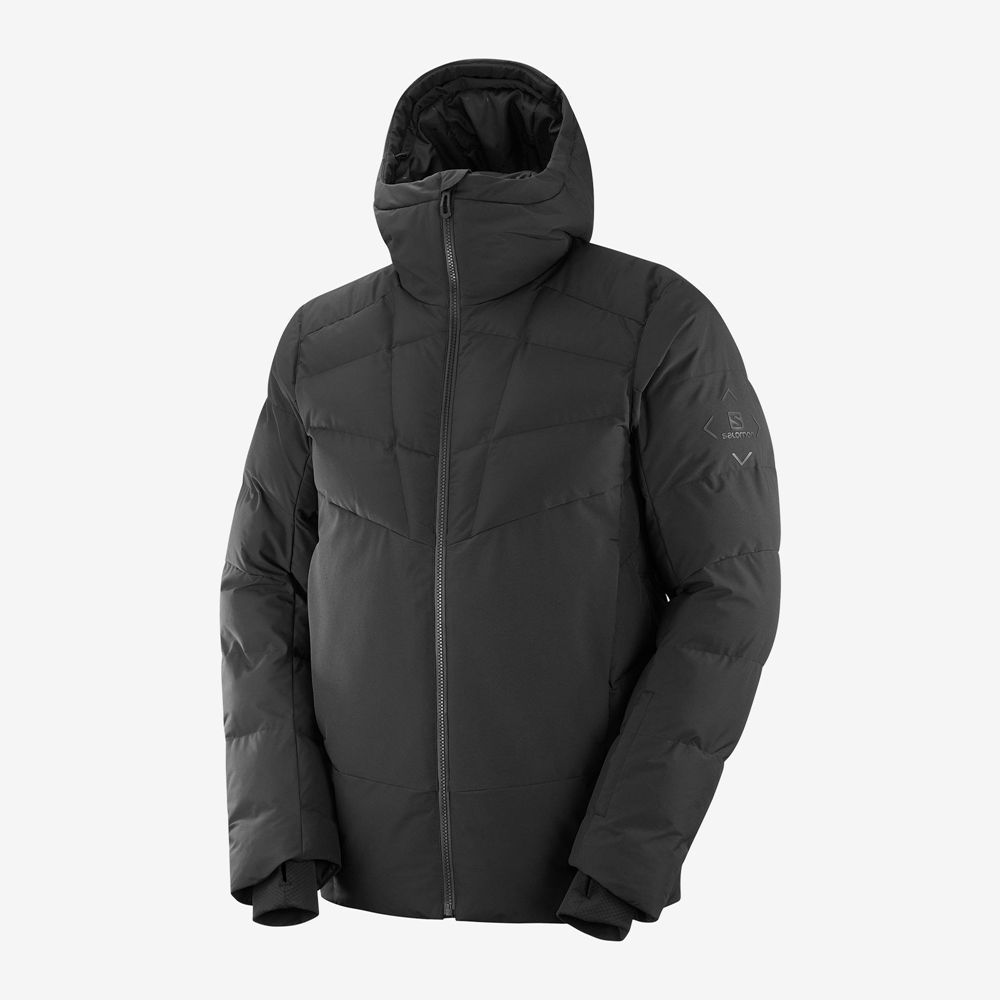 SALOMON SNOWSHELTER Philippines - Men's Ski Jackets - Black | 329405-RDP